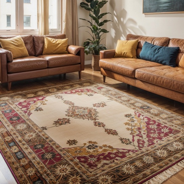 beautiful clean rug cozy room